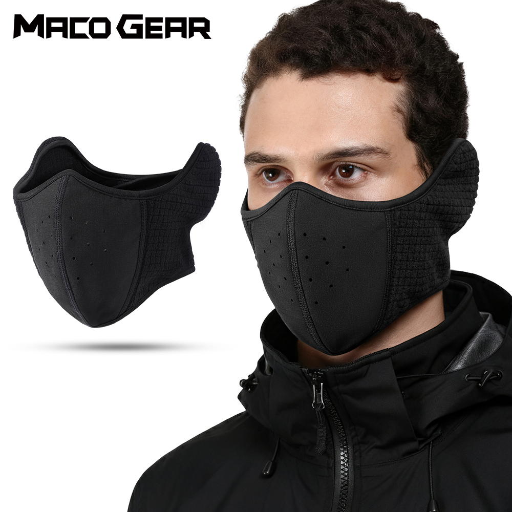 Cycling Gear Cold Weather - Wiatroodporna kominiarka motocyklowa, ciepła maska na