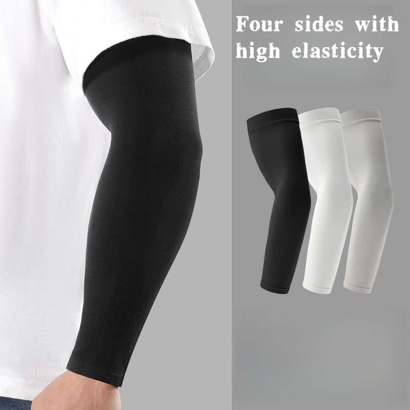Cycling Gear - 2 szt. Rękawki z jedwabiu lodowego,