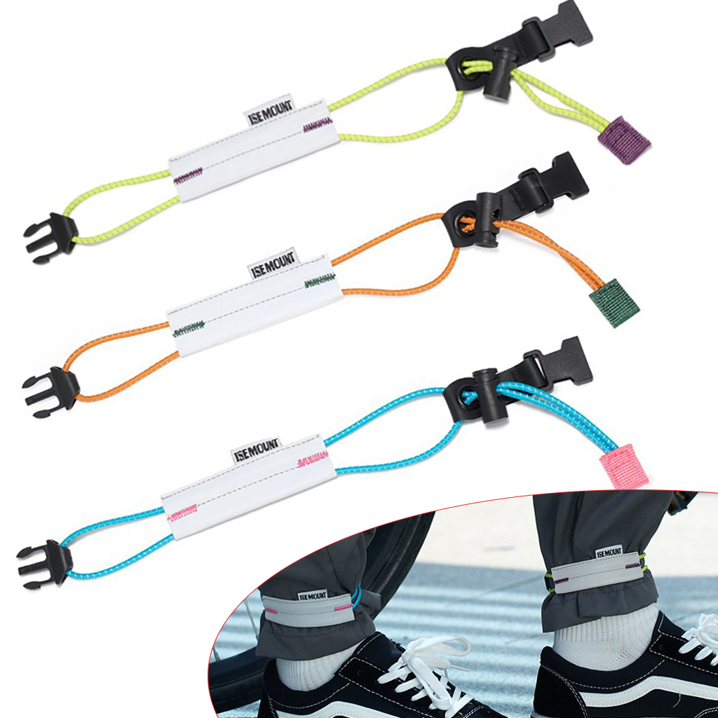 Cycling Gear - Odblaskowe spodnie rowerowe z regulowanymi paskami,