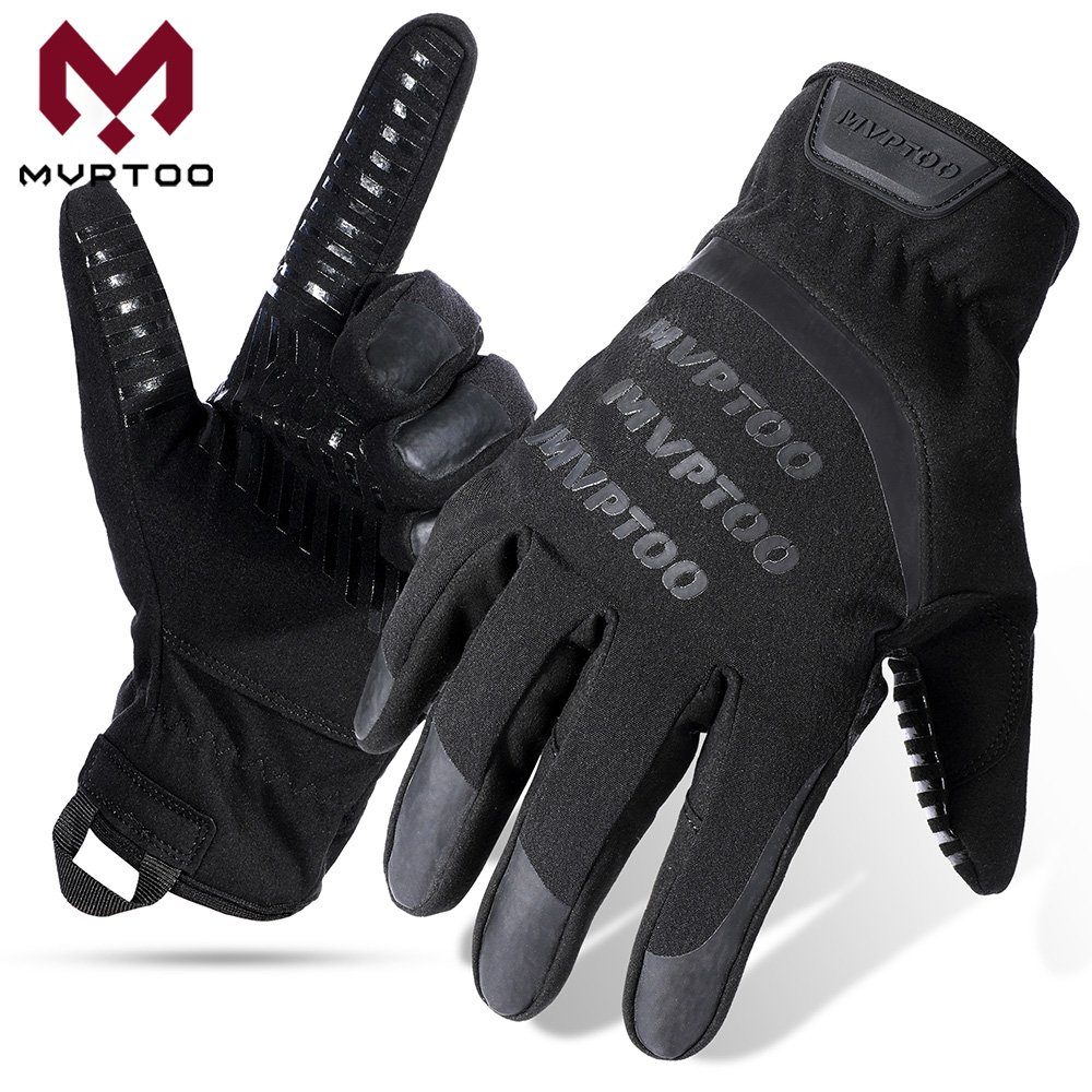 Cycling Gear Cold Weather - Zimowe rękawice termiczne z ekranem dotykowym,