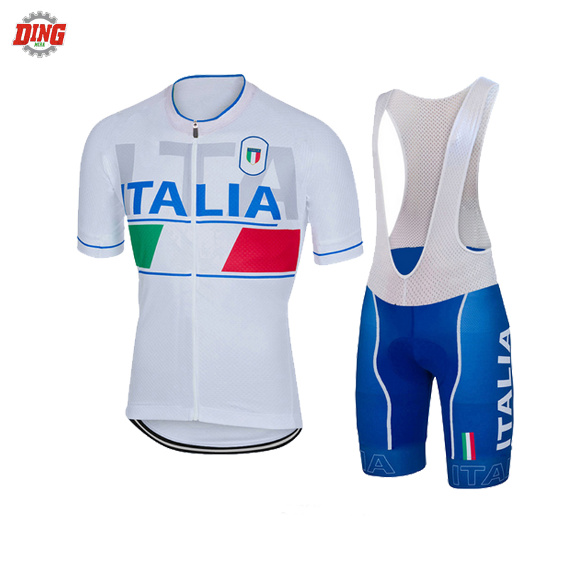 Cycling Gear Italy - Włochy TEAM ITALIA NOWOŚĆ biały zestaw
