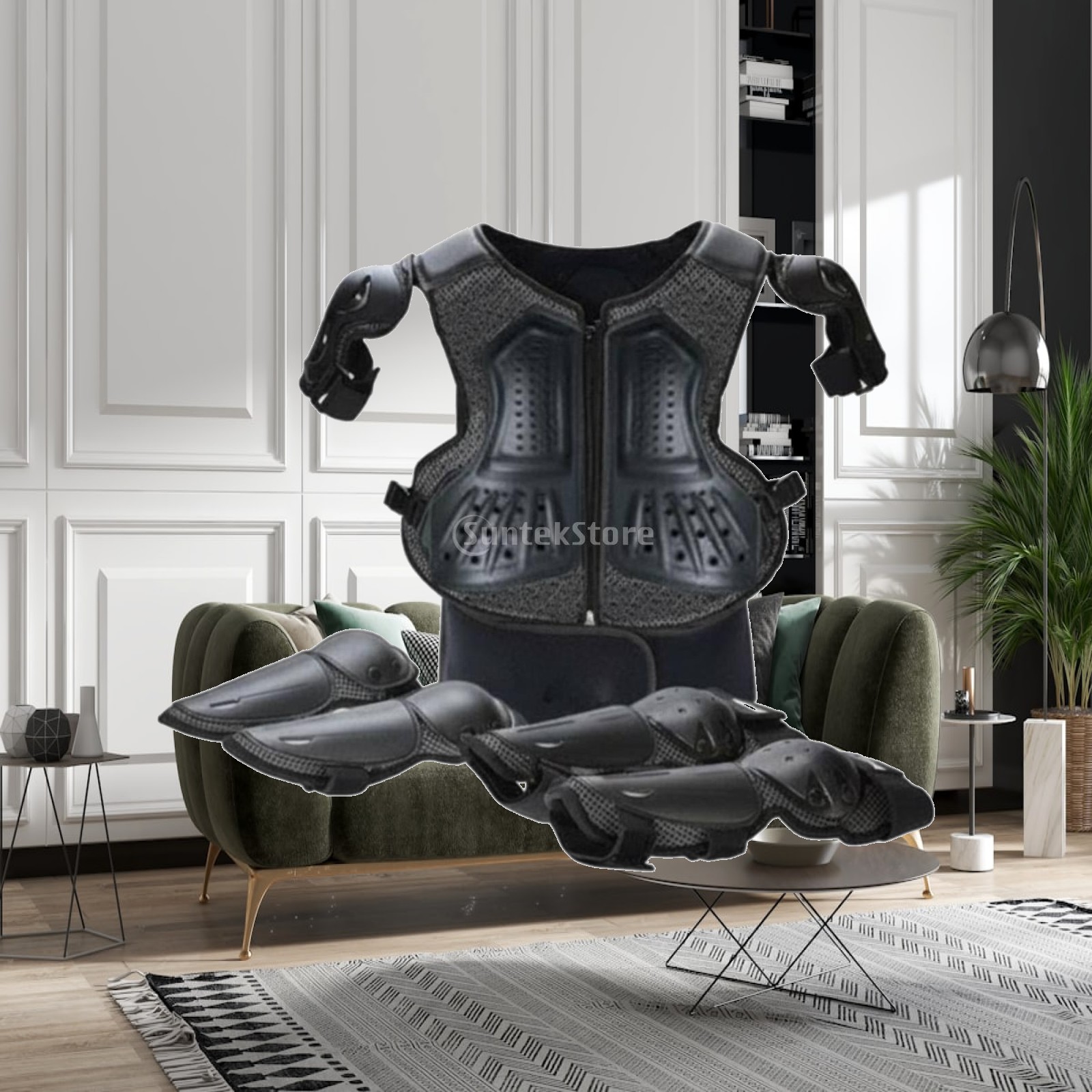 Cycling Gear For Kids - Dziecięcy zestaw ochronny z regulowanym pancerzem,