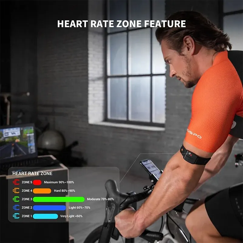 COOSPO HW9 Opaska na ramię do  – Cycling Zwift recenzja i cena