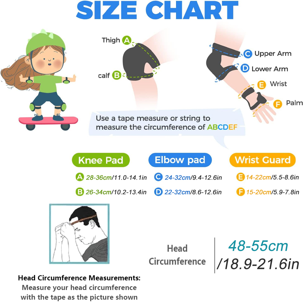 7-częściowy zestaw ochronny dl – Cycling Gear For Kids recenzja i cena