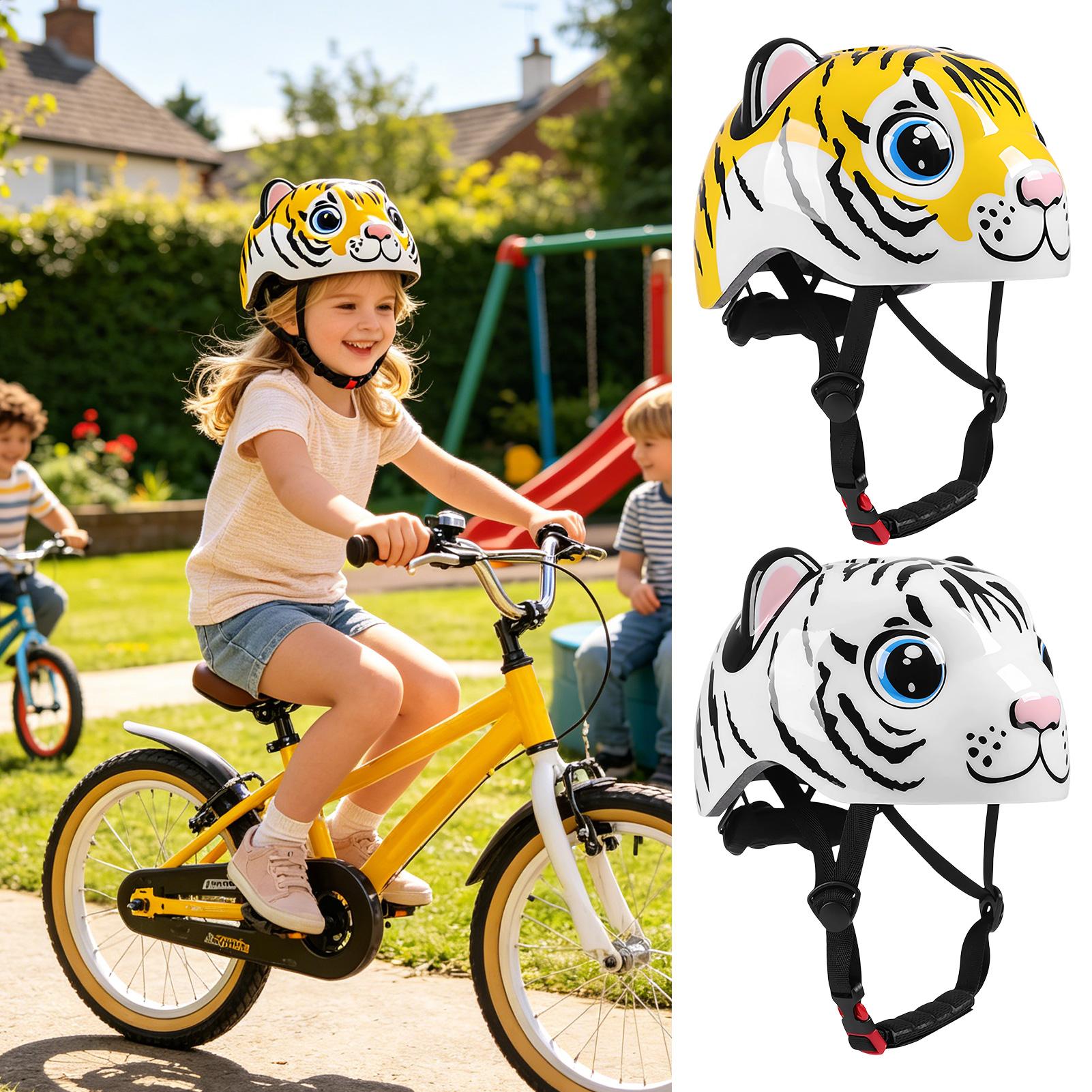 Kask dla dzieci z motywem tygr – Cycling Safety Gear For Kids recenzja i cena