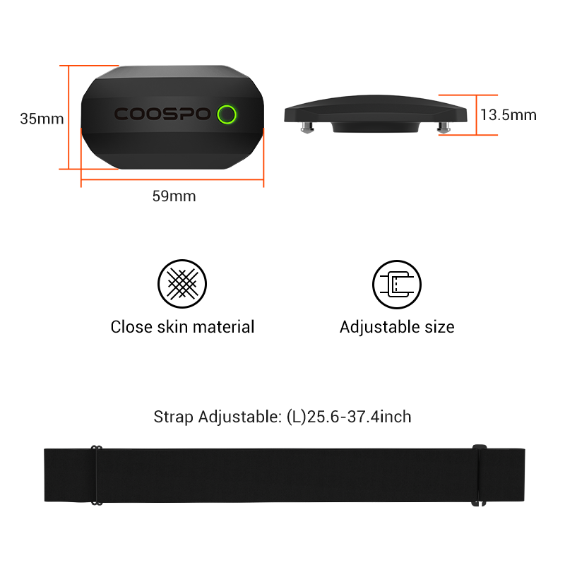 COOSPO H808S Czujnik tętna Dua – Cycling Zwift recenzja i cena